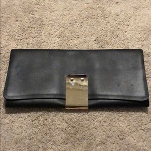 Valentino Black Leather Clutch